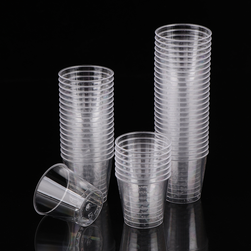 Plastic Cup 50Pcs - 50 adet/takım tek kullanımlık bardaklar 30ML