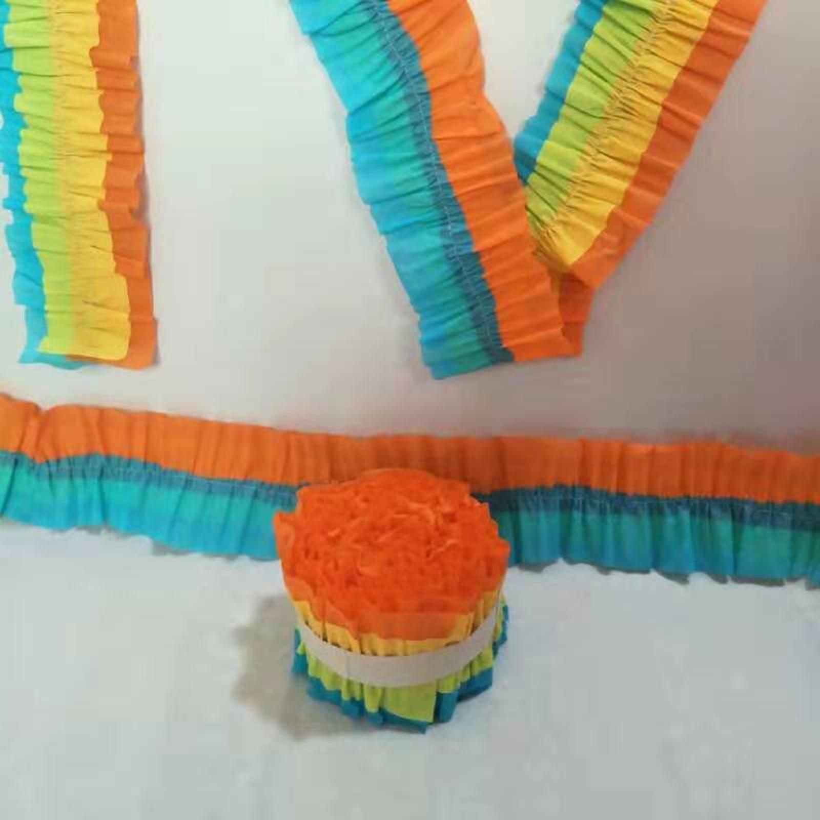 Papercraft Supply Ribbon - 2 adet kırışık kağıt rulosu krep