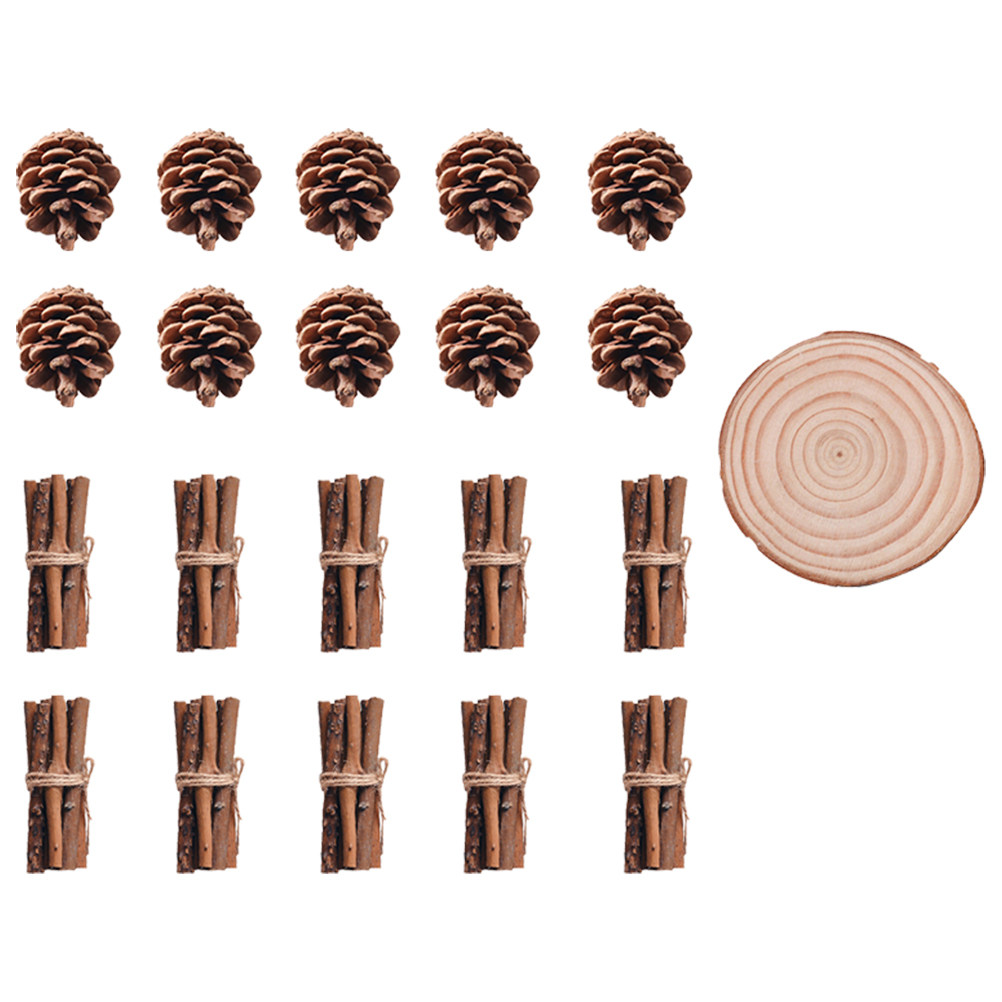 21 Parça Doğal Çam Kozalakları - Centerpiece Stick incelemesi ve fiyatı