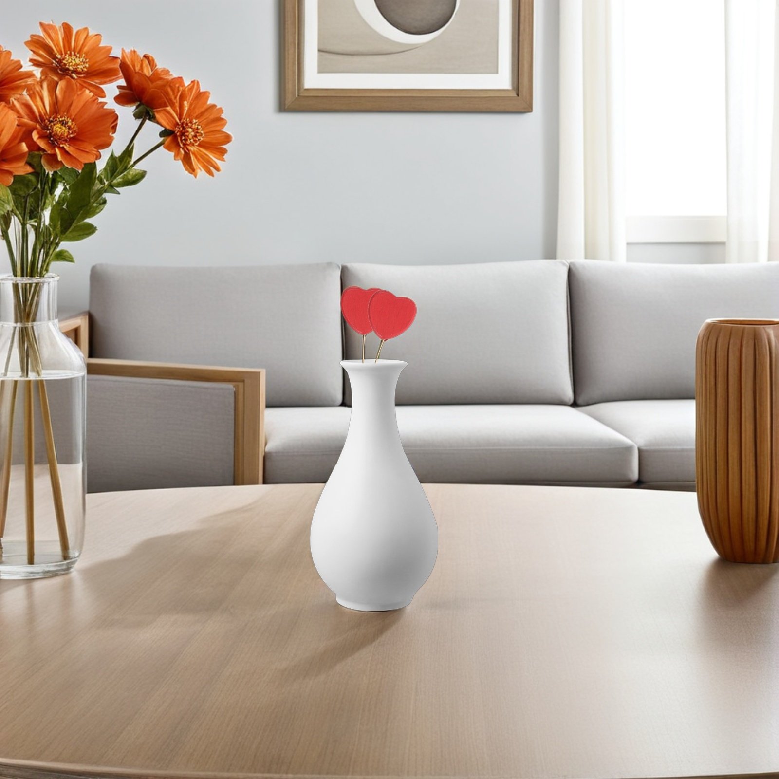 6 Adet Ahşap Kalp Çubukları, K - Centerpiece Stick incelemesi ve fiyatı